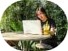 Digital nomad working