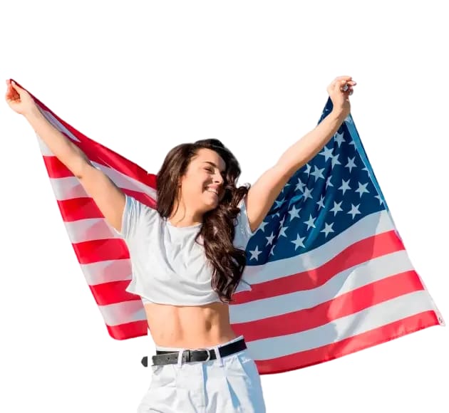 Pessoa americana solicita visto para Portugal