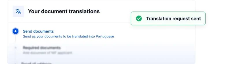 Översätt ansökan