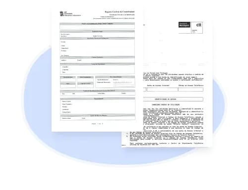 NIF and password document