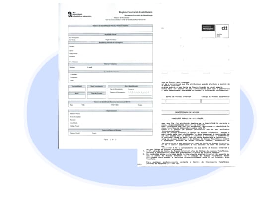 NIF and password document