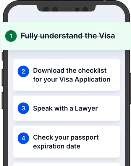 Lista de verificação de visto