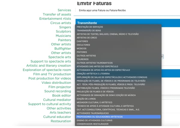 servicios de actos aislados