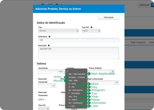 servicios unidades recibos verdes