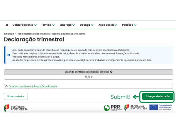 paiement minimum de la sécurité sociale