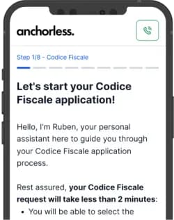 Codice Fiscale-Antrag