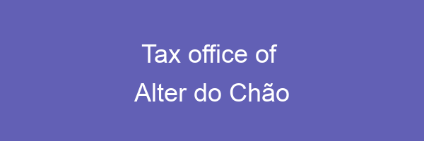 Tax office in Alter do Chão
