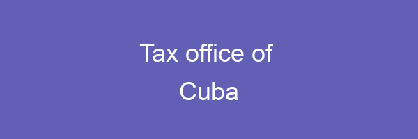 Tax office in Cuba