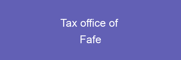 Tax office in Fafe