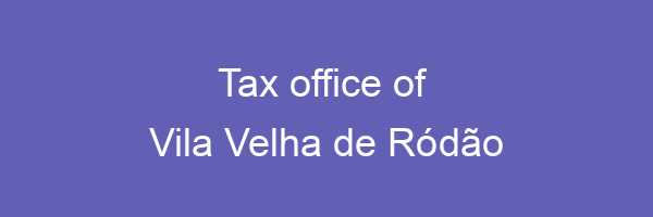 Tax office in Vila Velha de Ródão